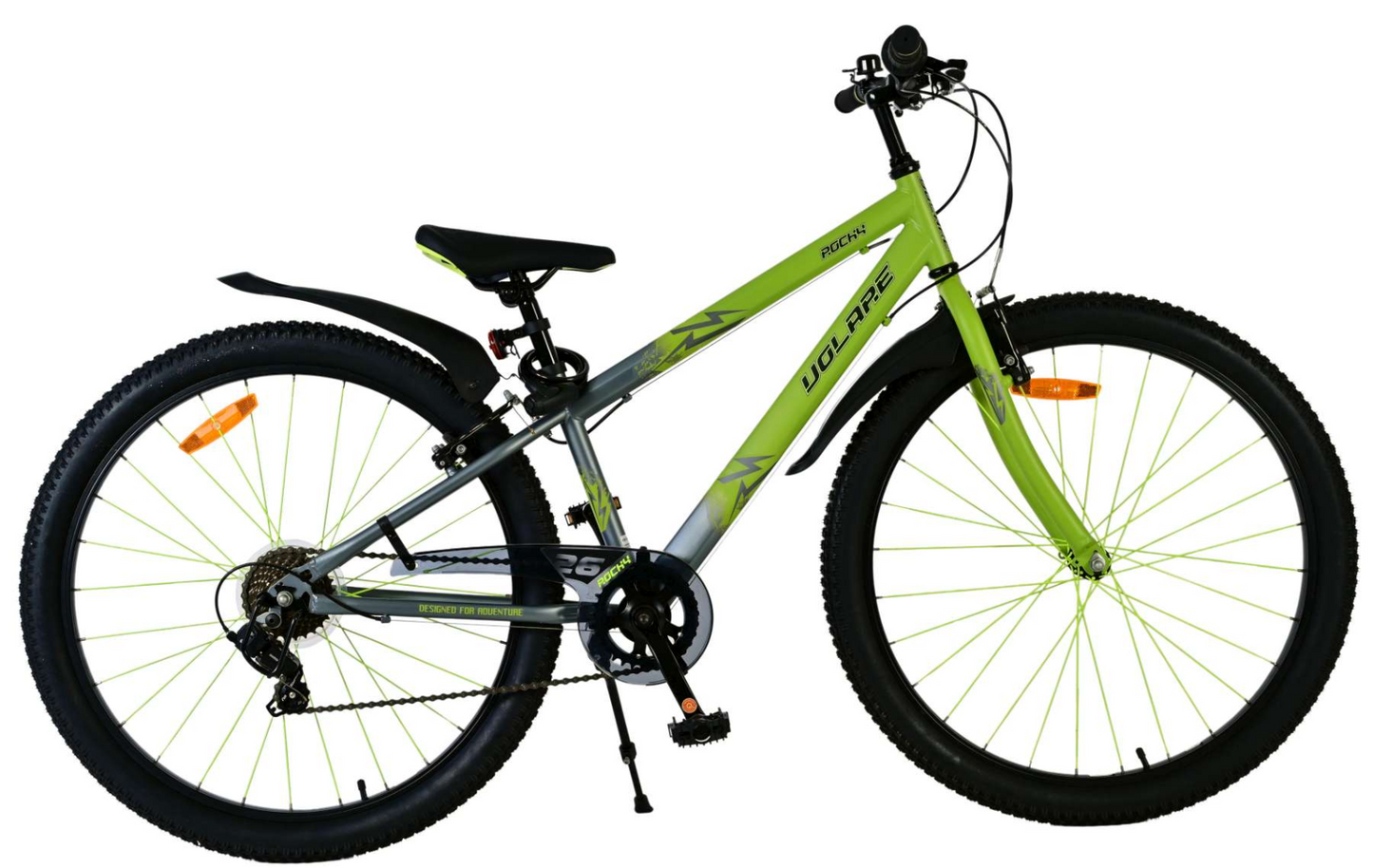 Volare Rocky Kinderfiets - Jongens - 26 inch - 7 Speed - groen - 7 versnellingen - 10-12 jaar extra afbeelding 16