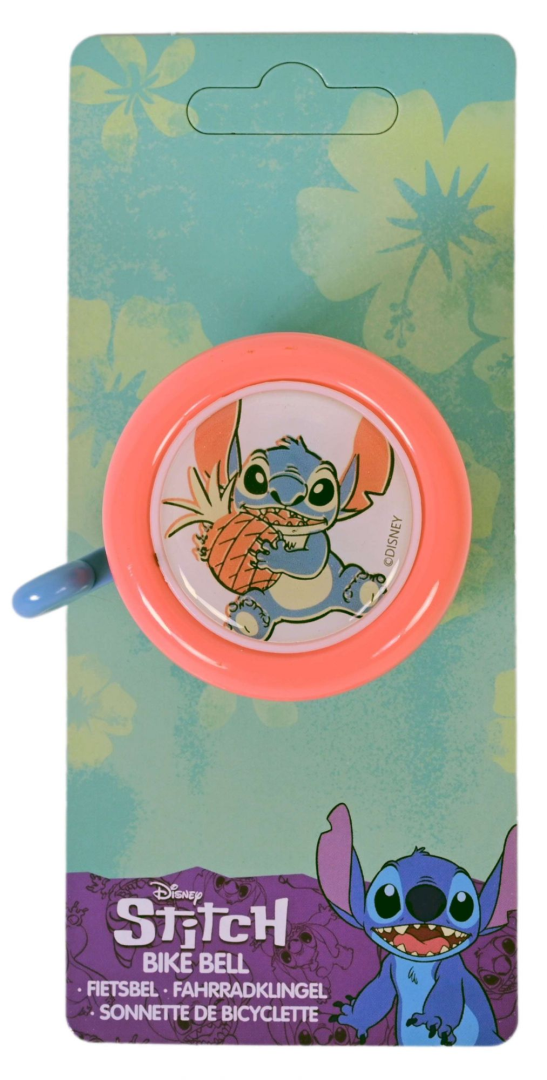 Disney Stitch Fietsbel - Roze / Koraal Blauw extra afbeelding 7