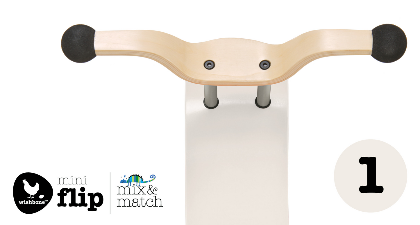 Wishbone mini-flip top white bij Fietstotaal