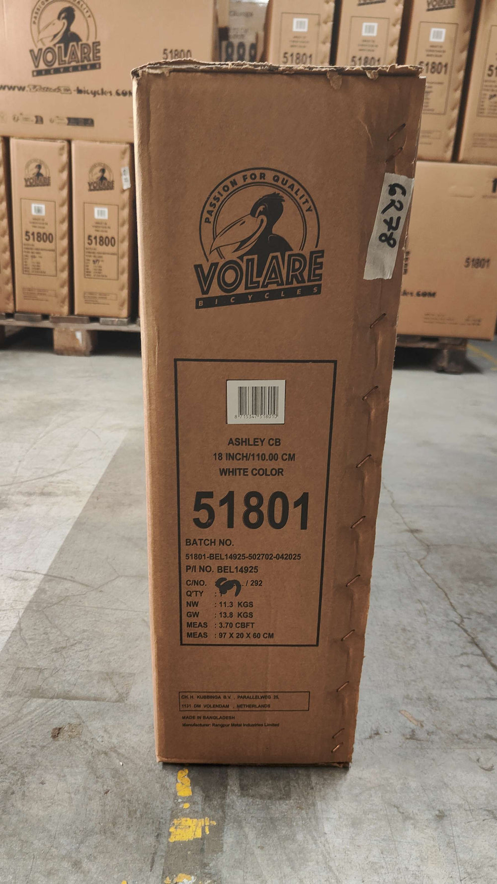 Volare Ashley 18" CB wit - 18 inch - 5-7 jaar extra afbeelding 12