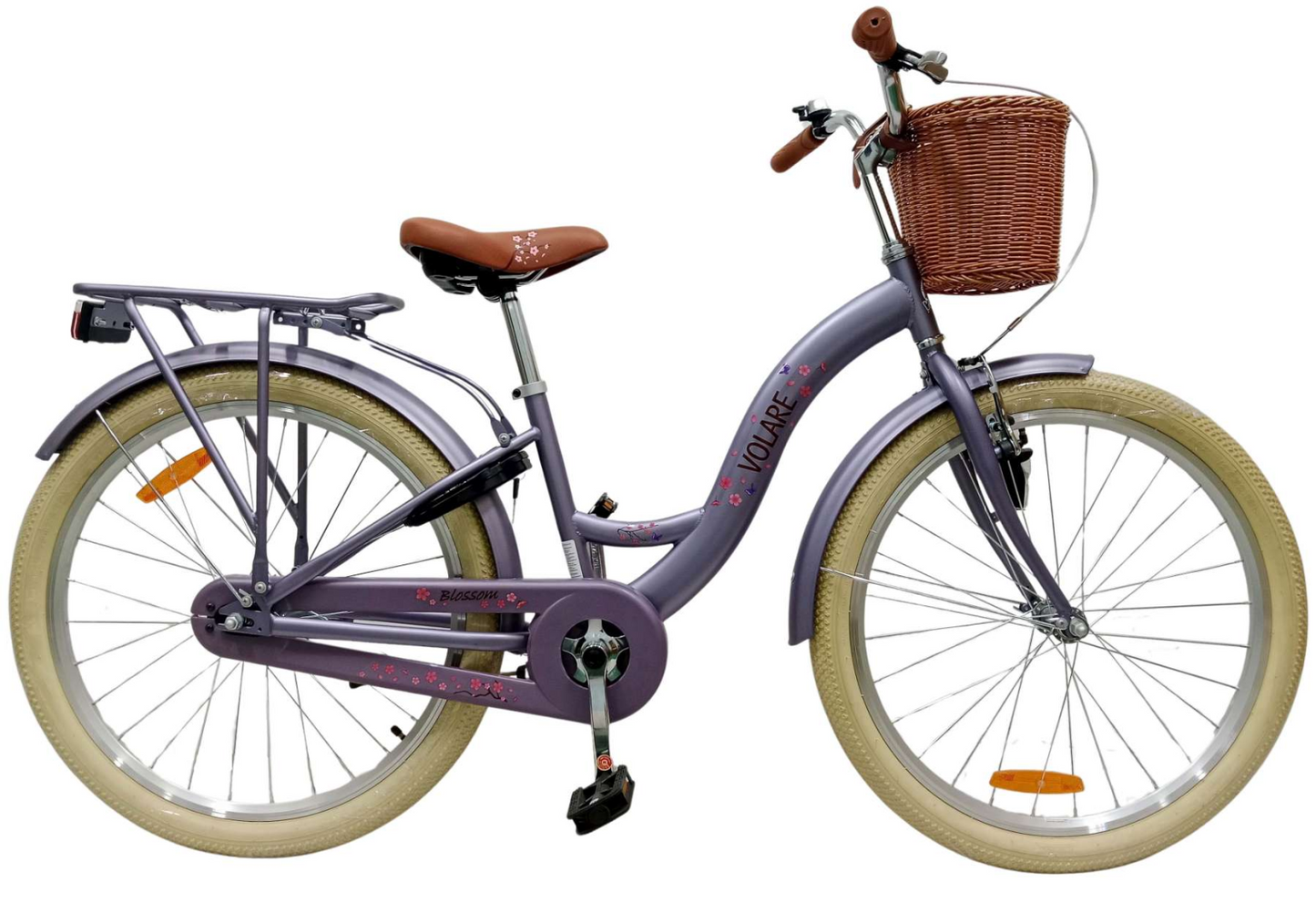 Volare Blossom Kinderfiets - Meisjes - 24 inch - Paars - 8-10 jaar extra afbeelding 15