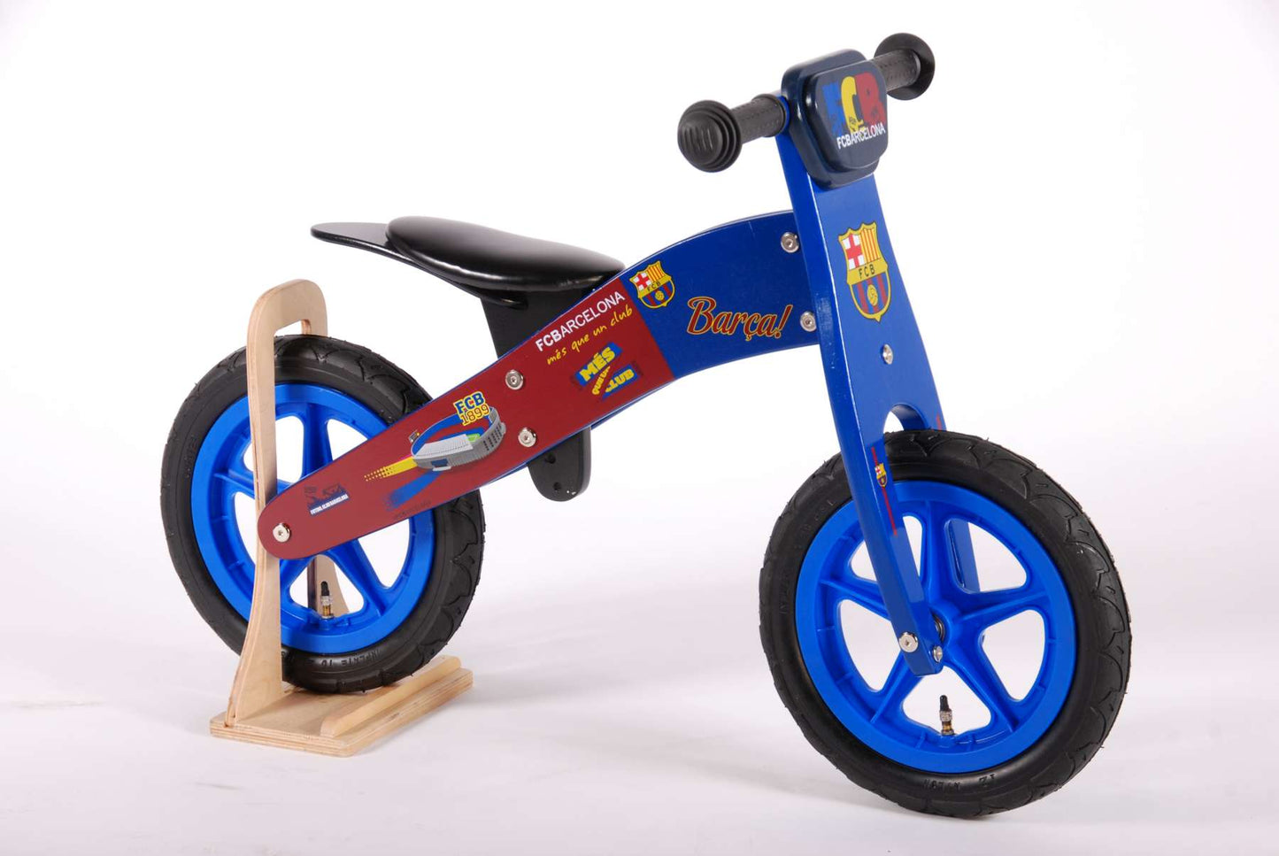 FC Barcelona houten loopfiets 12 inch - 3-5 jaar extra afbeelding 3