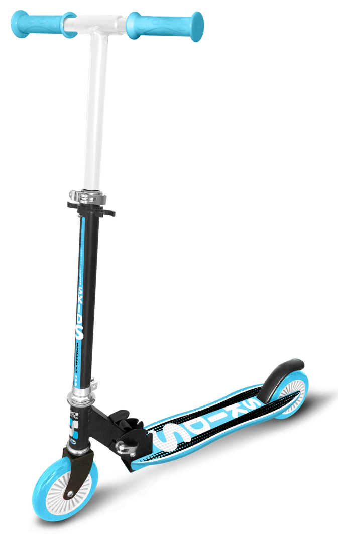 Skids Control Opvouwbare Step Blauw met Ergonomisch Deck - Vanaf 5 jaar bij Fietstotaal