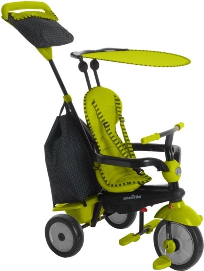 SmarTrike Glow Driewieler Groen – Meegroei Driewieler met Duwstang en Zonnescherm vanaf 10 Maanden - Vanaf 1 jaar bij Fietstotaal