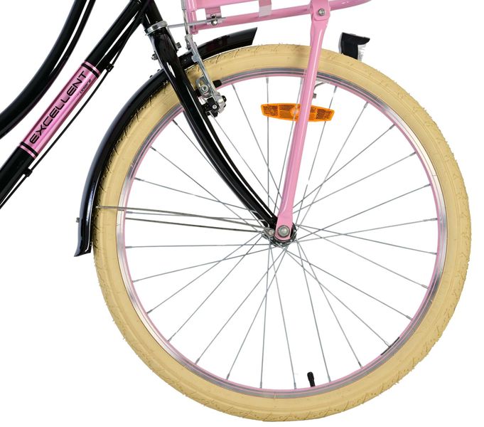 Volare Excellent Kinderfiets - Meisjes - 24 inch - Zwart - 3 Versnellingen - 8-10 jaar extra afbeelding 4