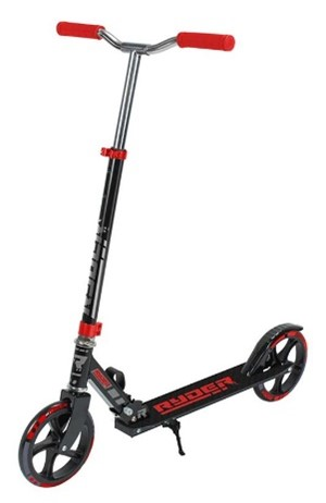 Ryder Step 200 mm wielen zwart rood - Vanaf 5 jaar bij Fietstotaal