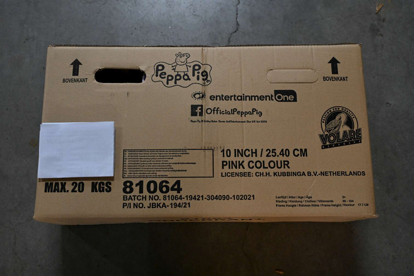 Peppa Pig Kinderfiets - Meisjes - 10 inch - Roze/Blauw - Doortrapper - Blauw, Roze - 2-4 jaar extra afbeelding 16