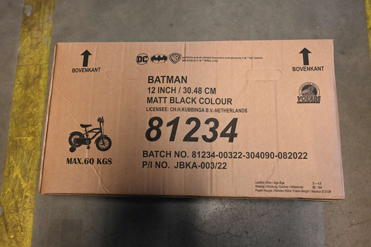 Batman Kinderfiets - Jongens - 12 inch - Zwart - 3-5 jaar extra afbeelding 16