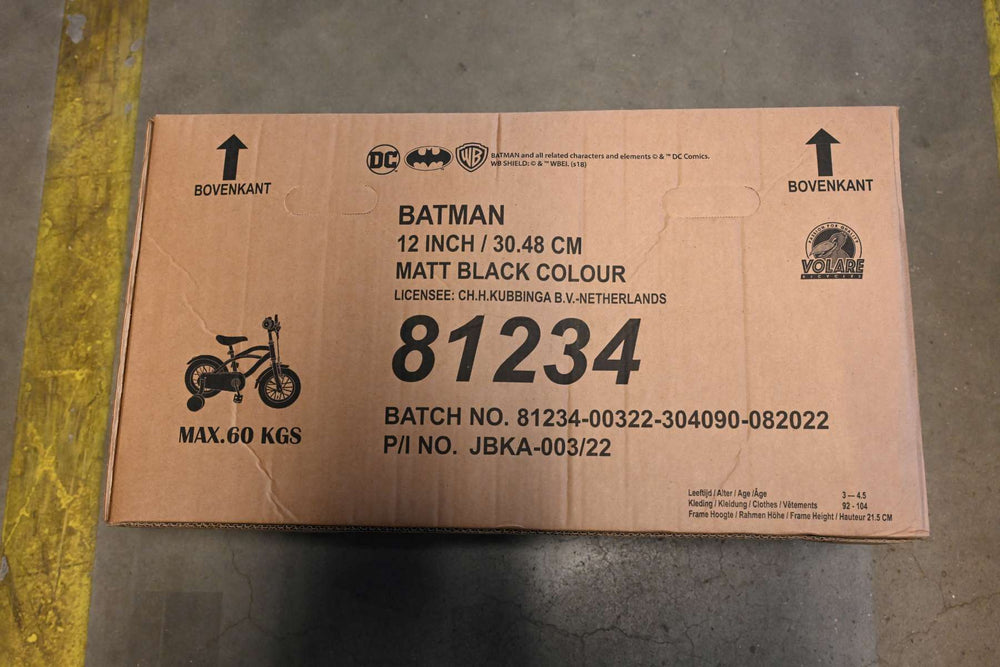 Batman Kinderfiets - Jongens - 12 inch - Zwart - 3-5 jaar extra afbeelding 16