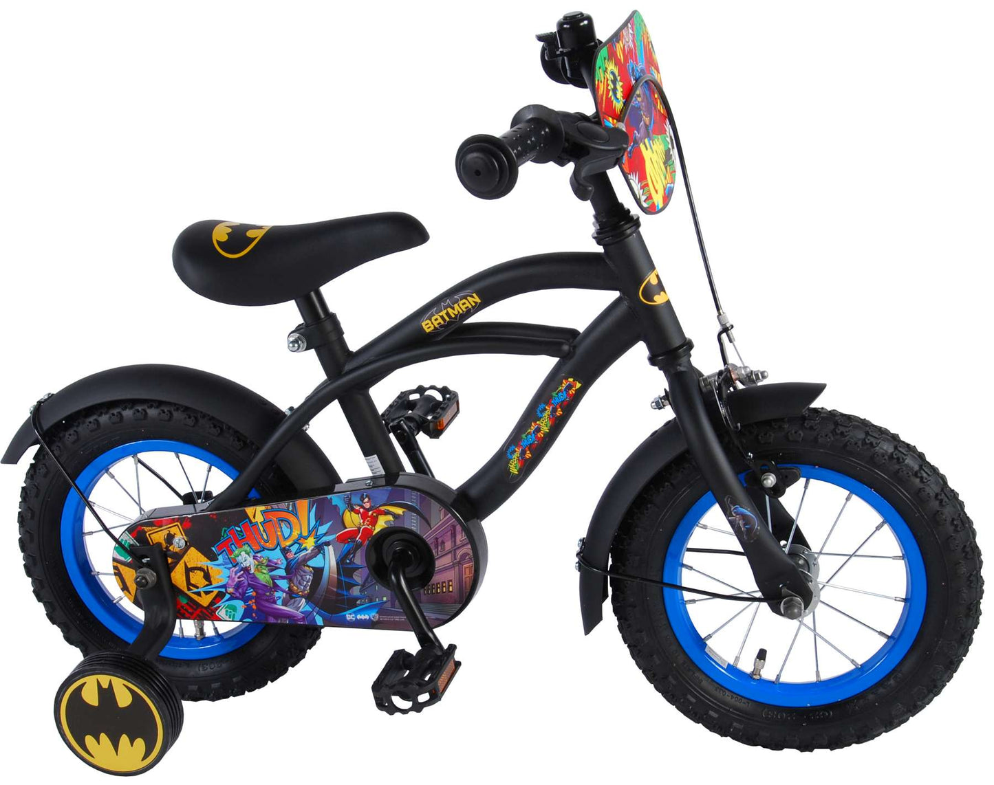 Batman Kinderfiets - Jongens - 12 inch - Zwart - 3-5 jaar extra afbeelding 3