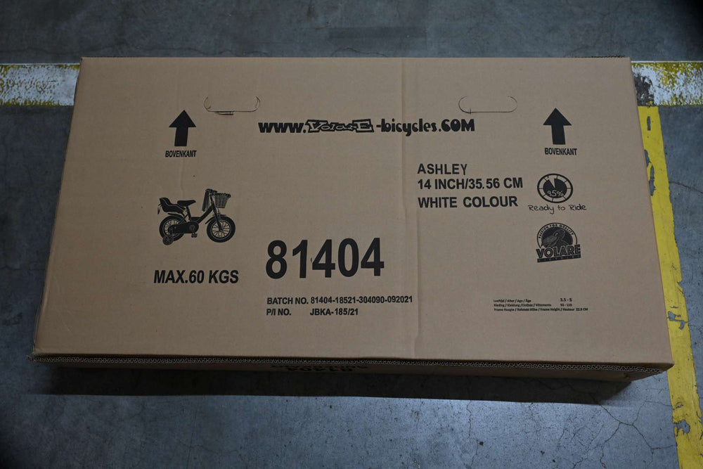 Volare Ashley Kinderfiets - Meisjes - 14 inch - Wit - 95% afgemonteerd - 3-5 jaar extra afbeelding 17