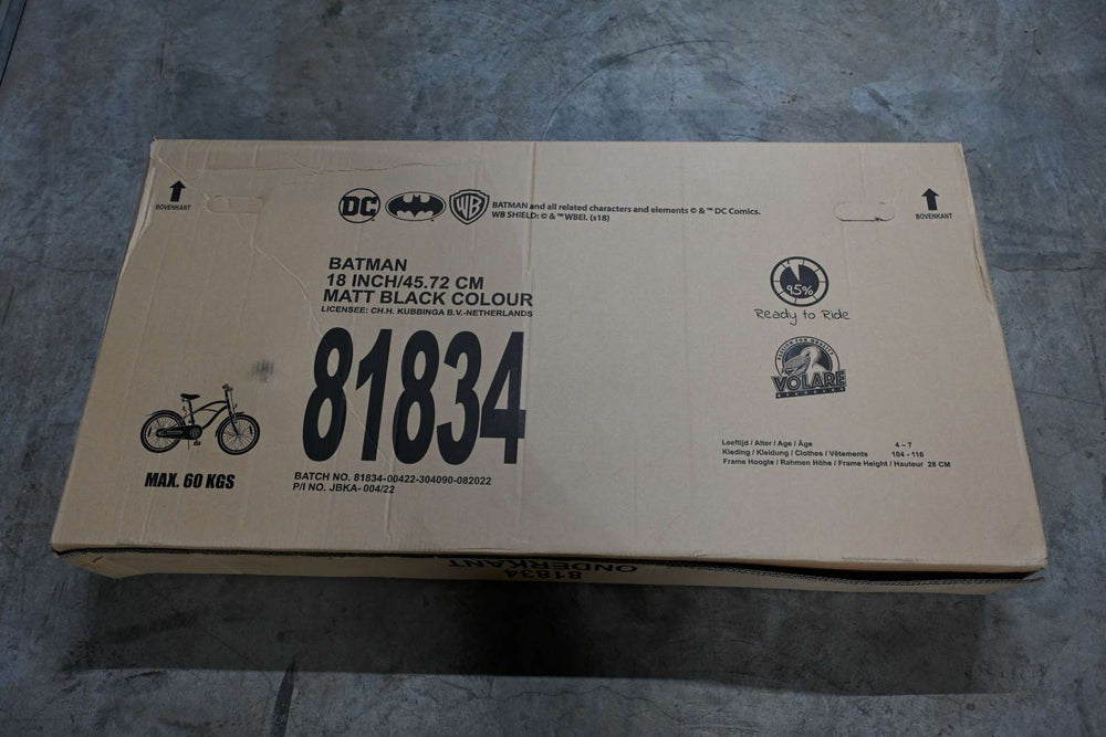 Batman Kinderfiets - Jongens - 18 inch - Zwart - 5-7 jaar extra afbeelding 16