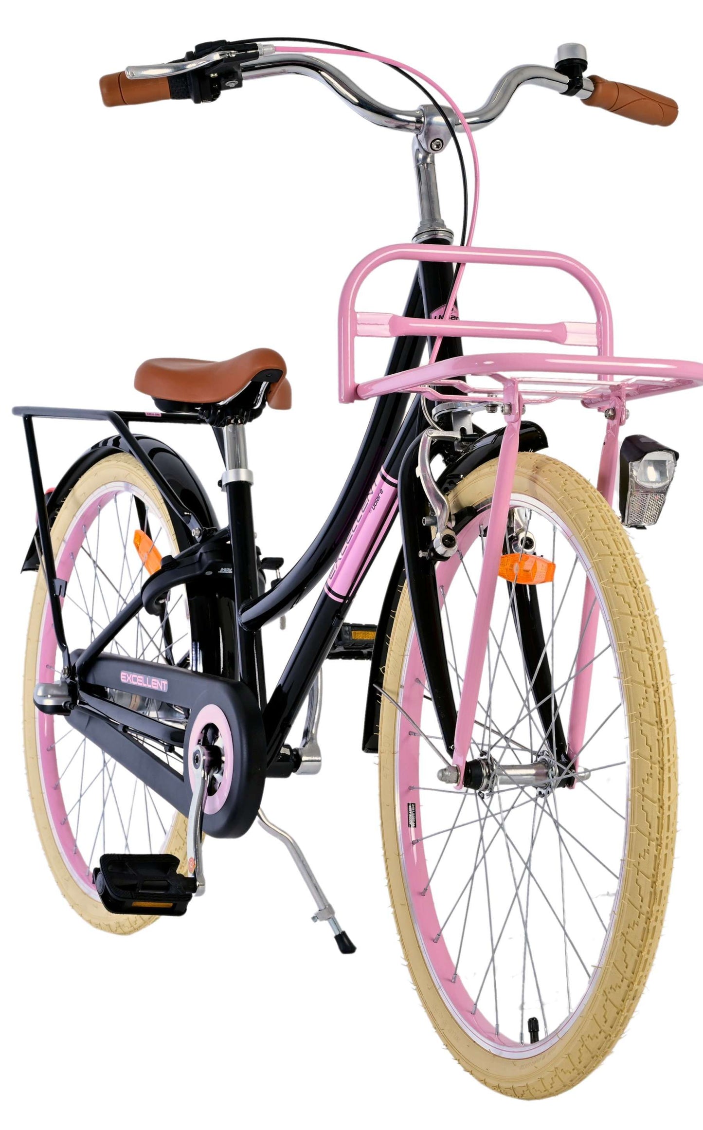 Volare Excellent Kinderfiets - Meisjes - 24 inch - Zwart - 3 Versnellingen - 8-10 jaar extra afbeelding 7