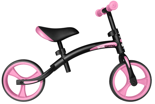 Loopfiets Skids Control Zwart met Roze - Vanaf 2 jaar bij Fietstotaal