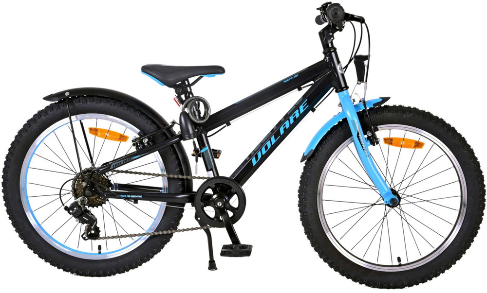 Volare Rocky Kinderfiets - 20 inch - Blauw Zwart - 85% afgemonteerd - 6 speed - Prime Collection - Zwart, Blauw - 6 versnellingen - 6-8 jaar extra afbeelding 18