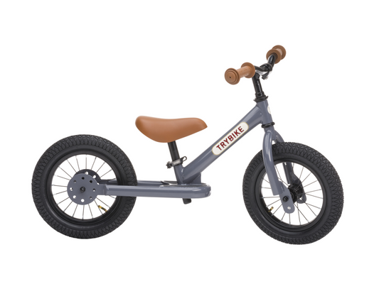 Trybike Steel Grey 2 wieler - 3-5 jaar bij Fietstotaal