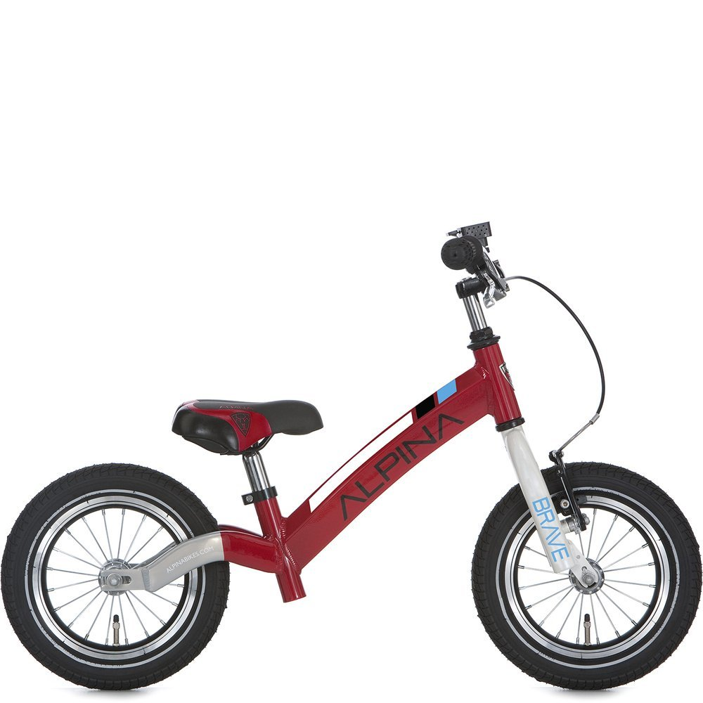 Alpina Brave J12 Pearl Rood - 3-5 jaar bij Fietstotaal