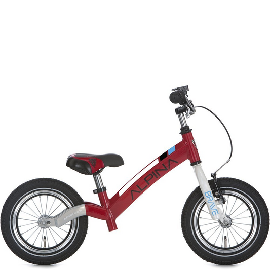 Alpina Brave J12 Pearl Rood - 3-5 jaar bij Fietstotaal