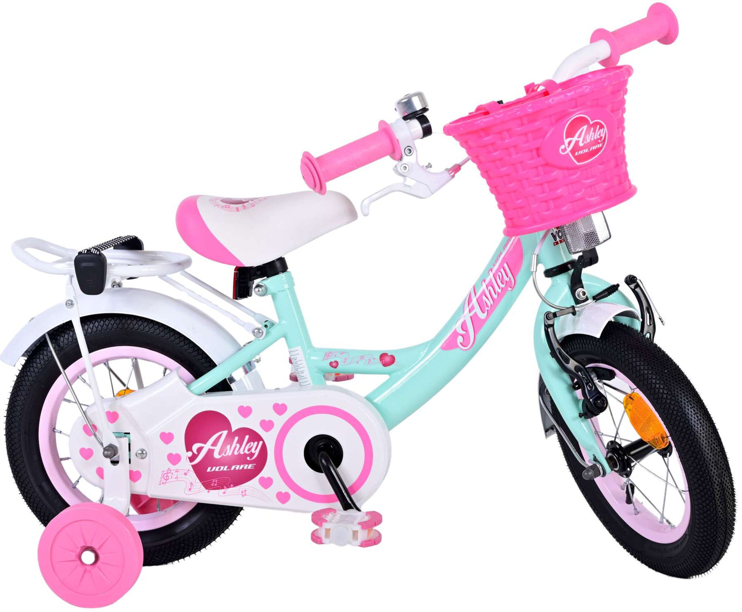 Volare Ashley Kinderfiets - Meisjes - 12 inch - Groen - 3-5 jaar extra afbeelding 3
