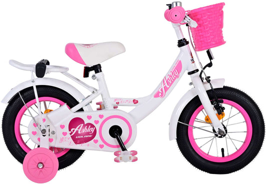 Volare Ashley Kinderfiets - Meisjes - 12 inch - Wit - 3-5 jaar bij Fietstotaal