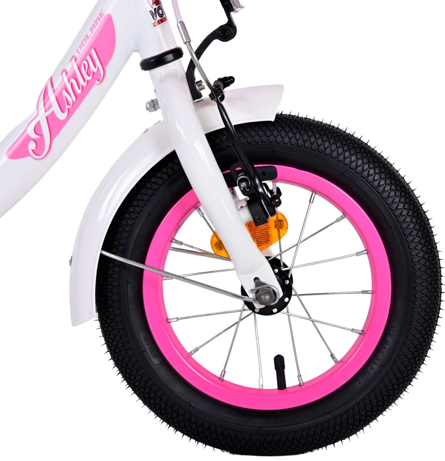 Volare Ashley Kinderfiets - Meisjes - 12 inch - Wit - 3-5 jaar extra afbeelding 5