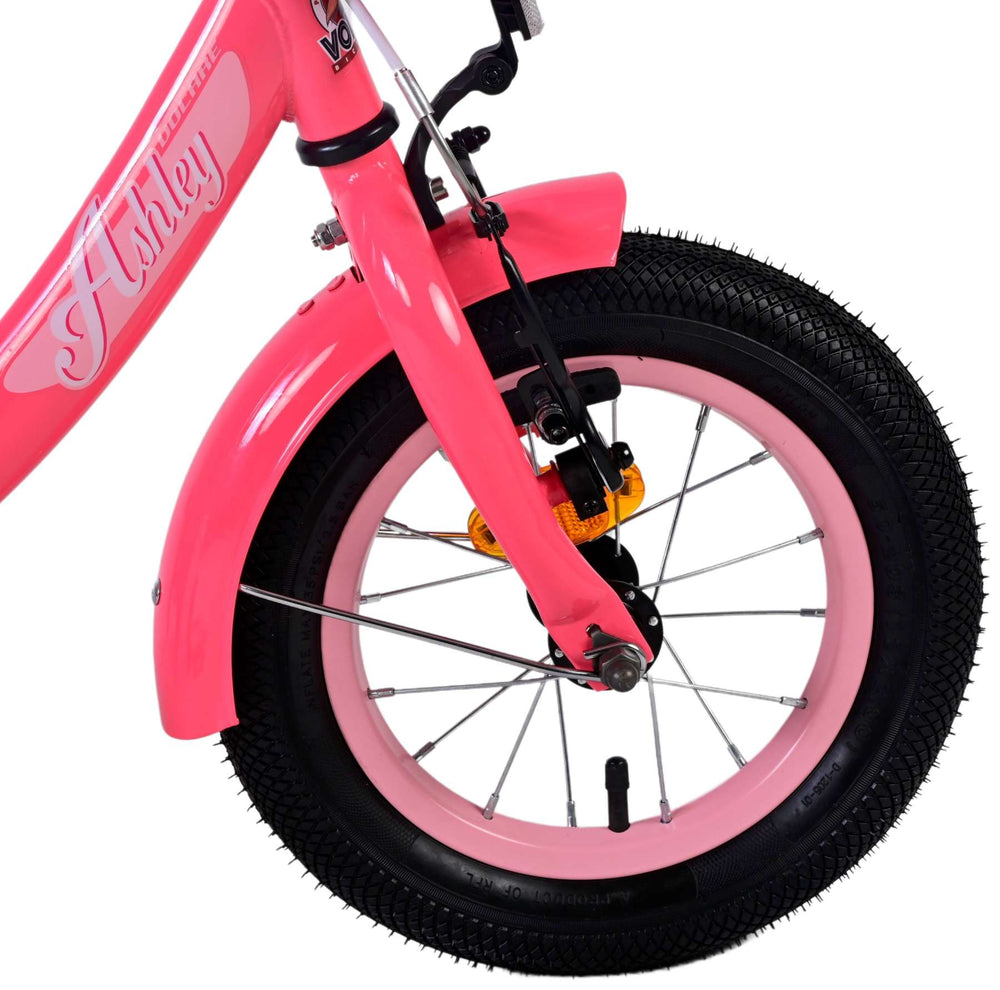 Volare Ashley Kinderfiets - Meisjes - 12 inch - Rood/Roze - Roze, Rood - 3-5 jaar extra afbeelding 5