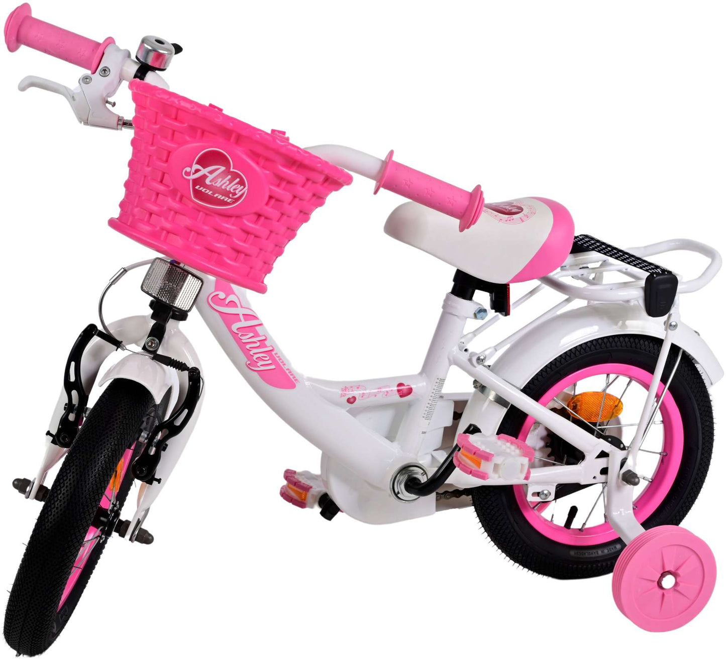 Volare Ashley Kinderfiets - Meisjes - 12 inch - Wit - 3-5 jaar extra afbeelding 10