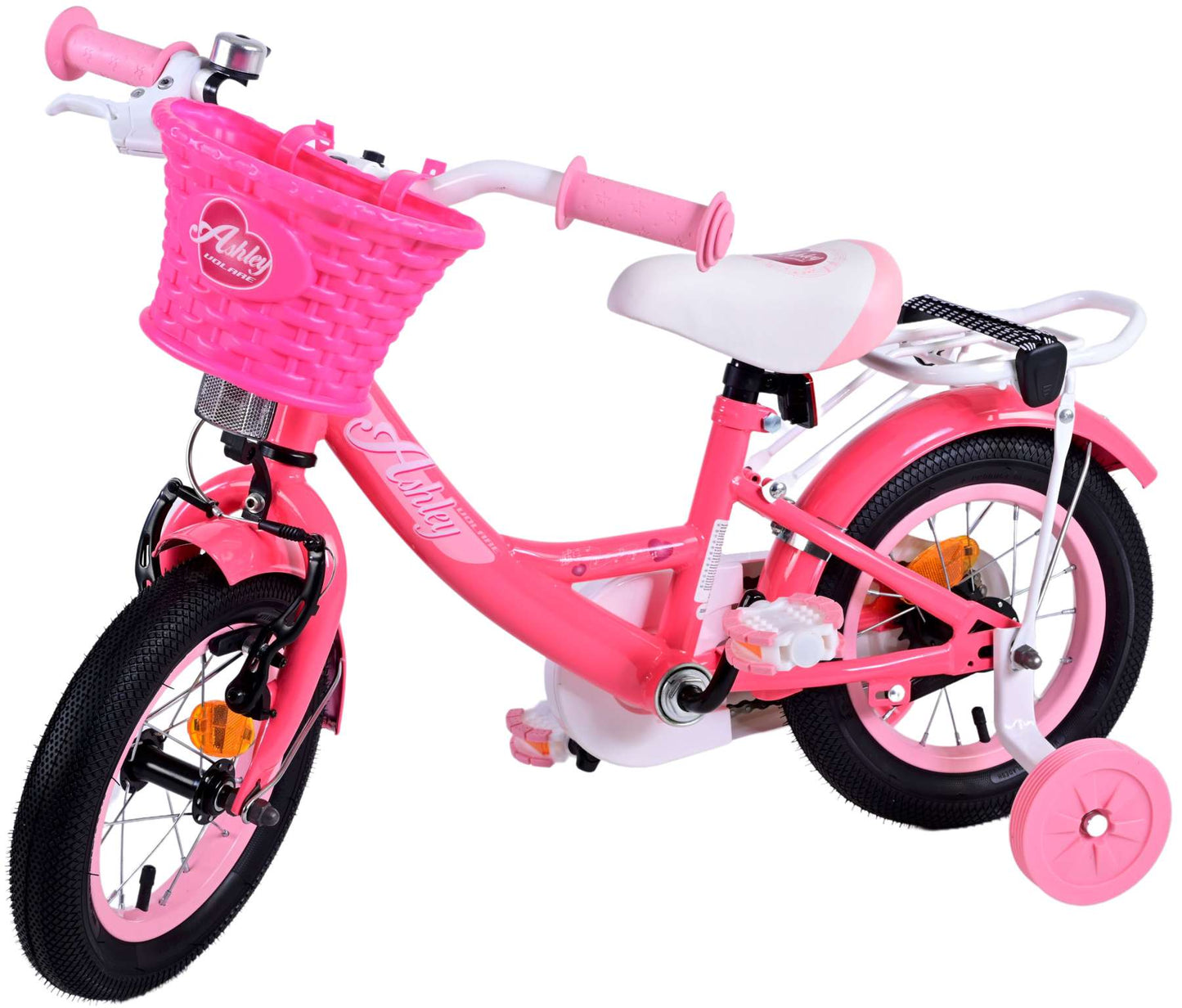 Volare Ashley Kinderfiets - Meisjes - 12 inch - Rood/Roze - Roze, Rood - 3-5 jaar extra afbeelding 10