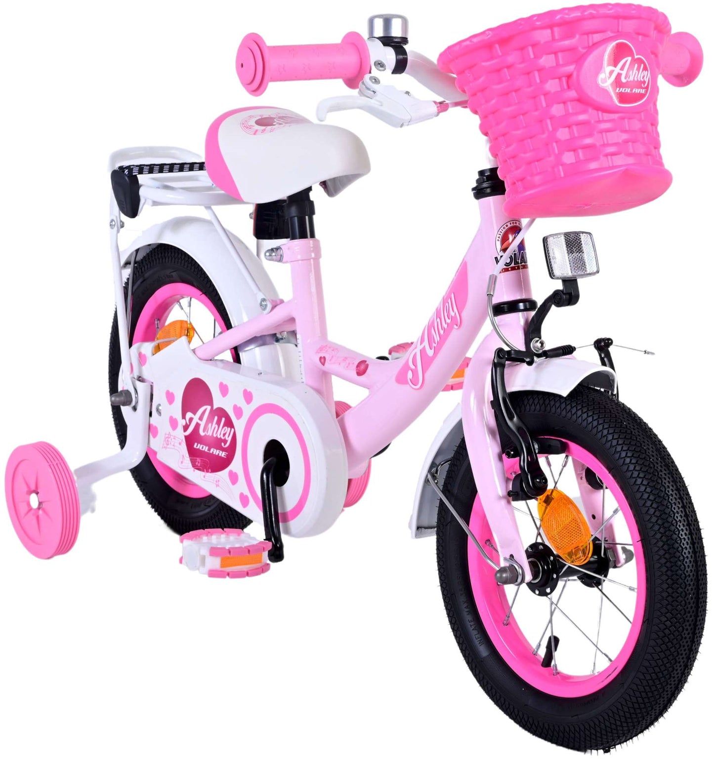 Volare Ashley Kinderfiets - Meisjes - 12 inch - Roze - 3-5 jaar extra afbeelding 11