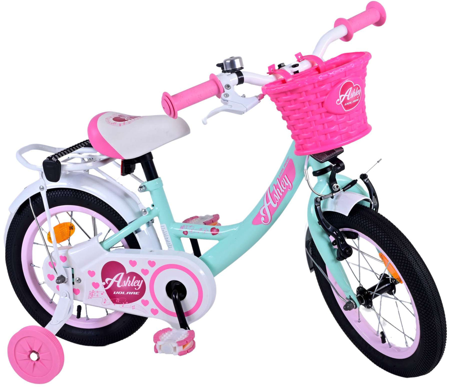 Volare Ashley Kinderfiets - Meisjes - 14 inch - Groen - 3-5 jaar extra afbeelding 3