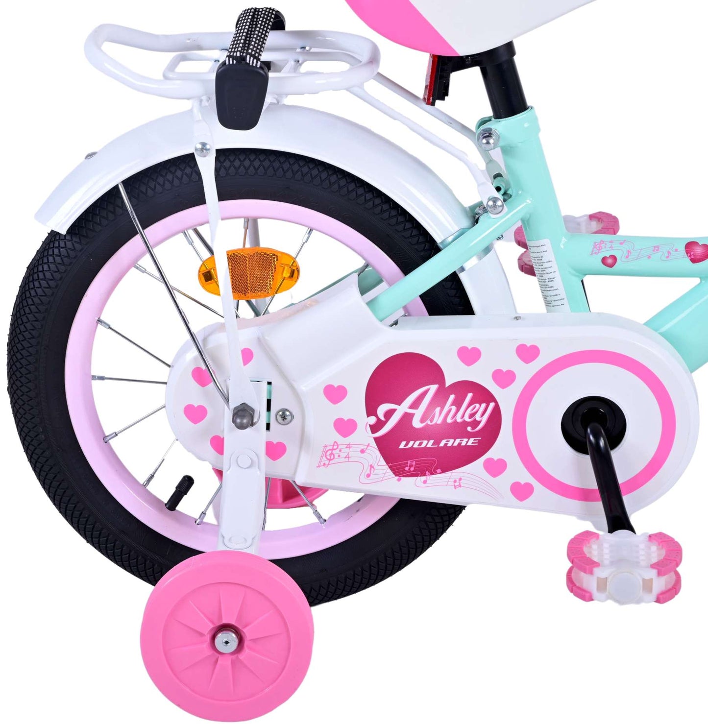 Volare Ashley Kinderfiets - Meisjes - 14 inch - Groen - 3-5 jaar extra afbeelding 4