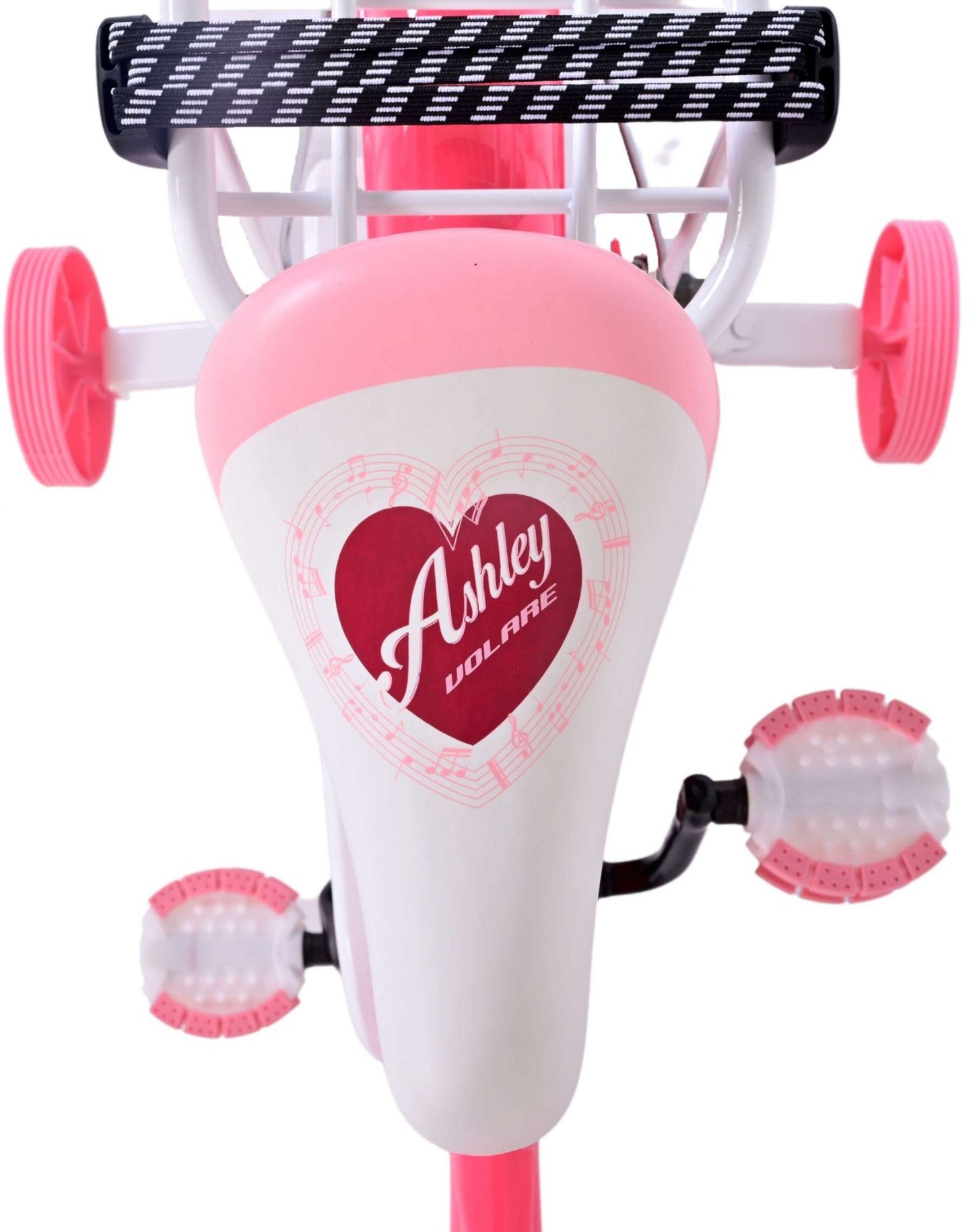Volare Ashley Kinderfiets - Meisjes - 14 inch - Roze/Rood - Roze, Rood - 3-5 jaar extra afbeelding 6