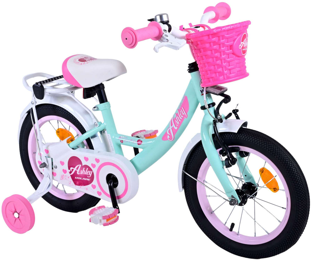 Volare Ashley Kinderfiets - Meisjes - 14 inch - Groen - 3-5 jaar extra afbeelding 6