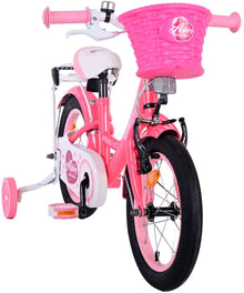 Volare Ashley Kinderfiets - Meisjes - 14 inch - Roze/Rood - Roze, Rood - 3-5 jaar extra afbeelding 7