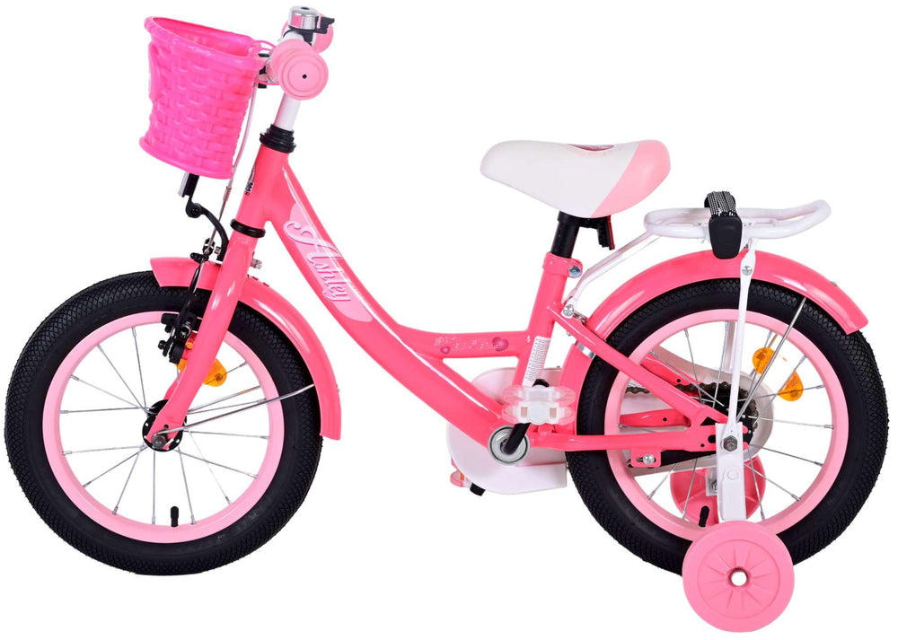 Volare Ashley Kinderfiets - Meisjes - 14 inch - Roze/Rood - Roze, Rood - 3-5 jaar extra afbeelding 9