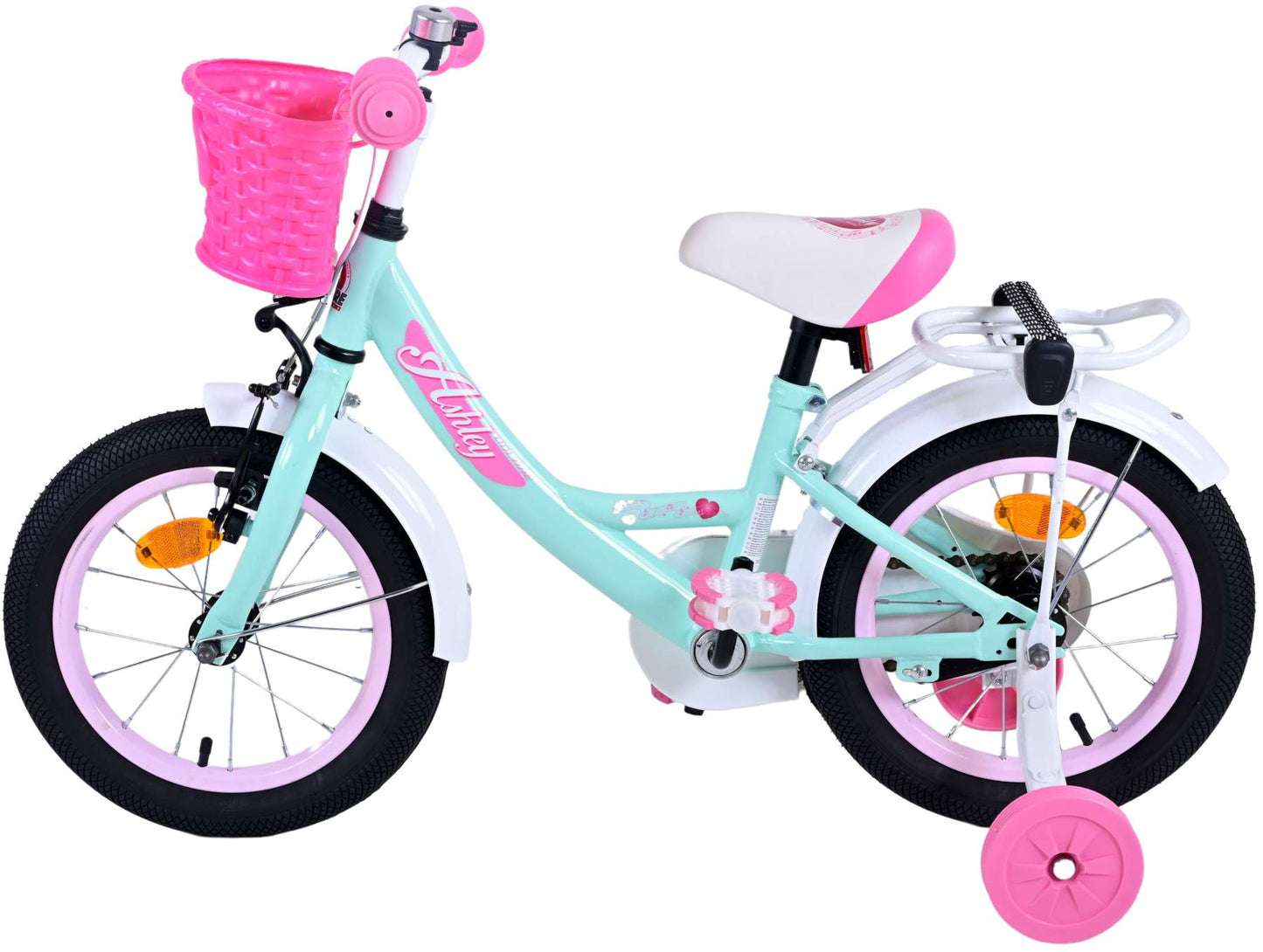 Volare Ashley Kinderfiets - Meisjes - 14 inch - Groen - 3-5 jaar extra afbeelding 8