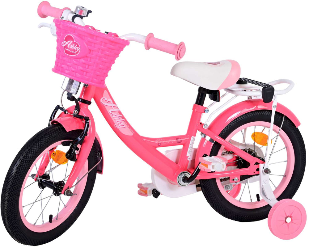 Volare Ashley Kinderfiets - Meisjes - 14 inch - Roze/Rood - Roze, Rood - 3-5 jaar extra afbeelding 10