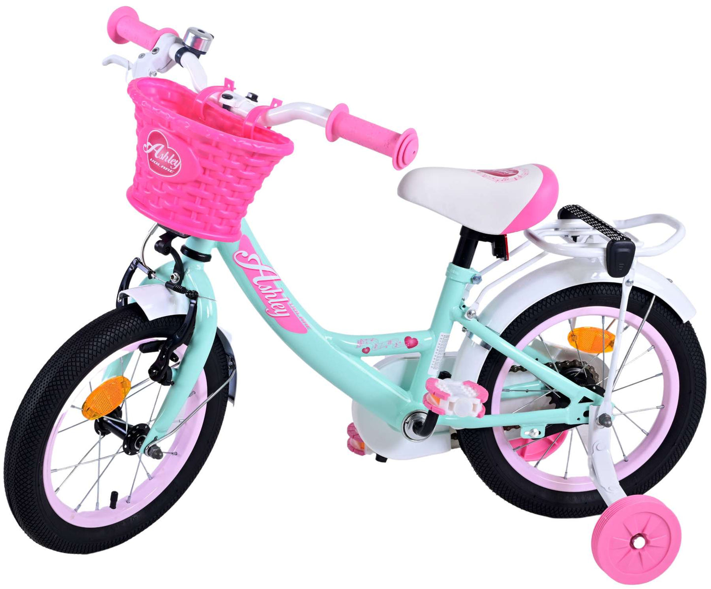 Volare Ashley Kinderfiets - Meisjes - 14 inch - Groen - 3-5 jaar extra afbeelding 9