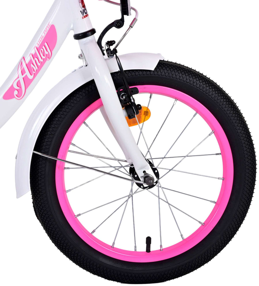 Volare Ashley Kinderfiets - Meisjes - 16 inch - Wit - 4-6 jaar extra afbeelding 5