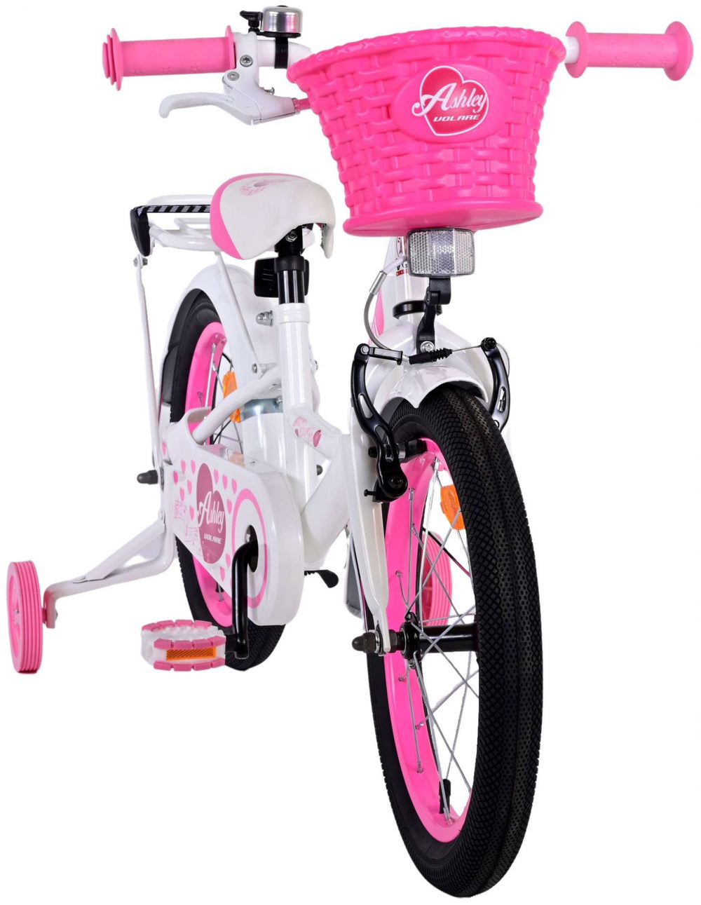 Volare Ashley Kinderfiets - Meisjes - 16 inch - Wit - 4-6 jaar extra afbeelding 7