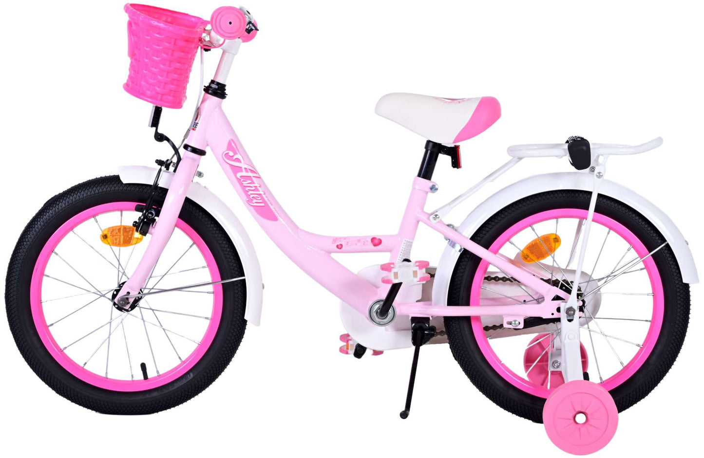 Volare Ashley Kinderfiets - Meisjes - 16 inch - Roze - 4-6 jaar extra afbeelding 9