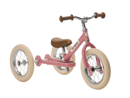 Trybike Steel Vintage Pink 3 wieler - 3-5 jaar bij Fietstotaal