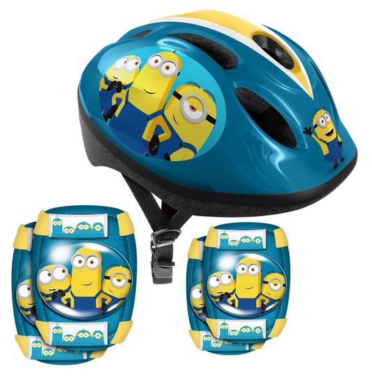 Helmpakket Helm met beschermers Minions 2 bij Fietstotaal
