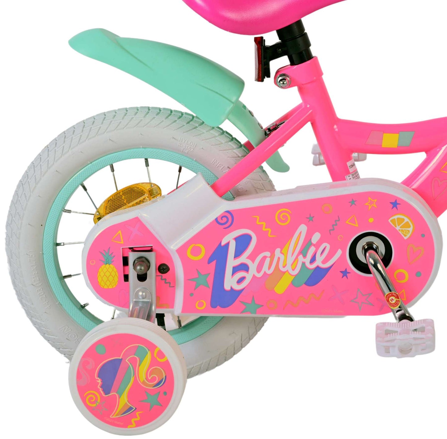Barbie Kinderfiets - Meisjes - 12 inch - Roze - 3-5 jaar extra afbeelding 9