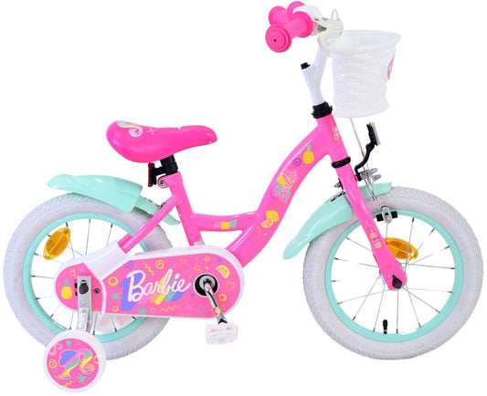 Barbie Kinderfiets - Meisjes - 14 inch - Roze - 3-5 jaar bij Fietstotaal