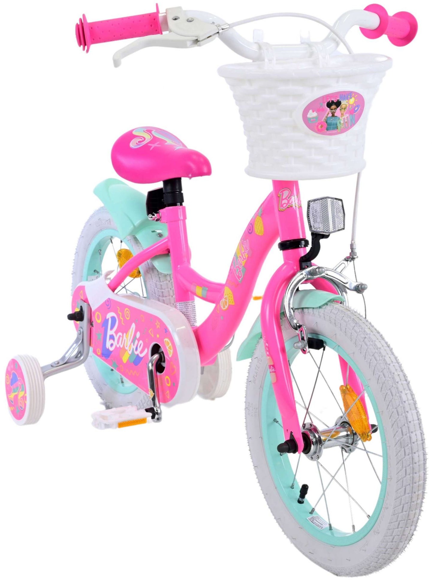 Barbie Kinderfiets - Meisjes - 14 inch - Roze - 3-5 jaar extra afbeelding 7