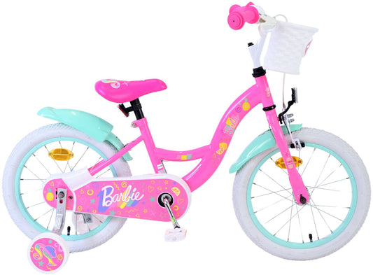 Barbie Kinderfiets - Meisjes - 16 inch - Roze - 4-6 jaar bij Fietstotaal