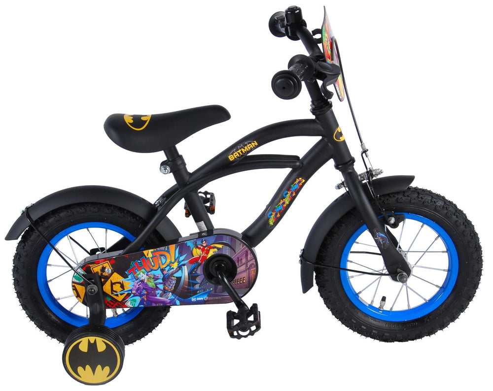 Batman Kinderfiets - Jongens - 12 inch - Zwart - 3-5 jaar bij Fietstotaal