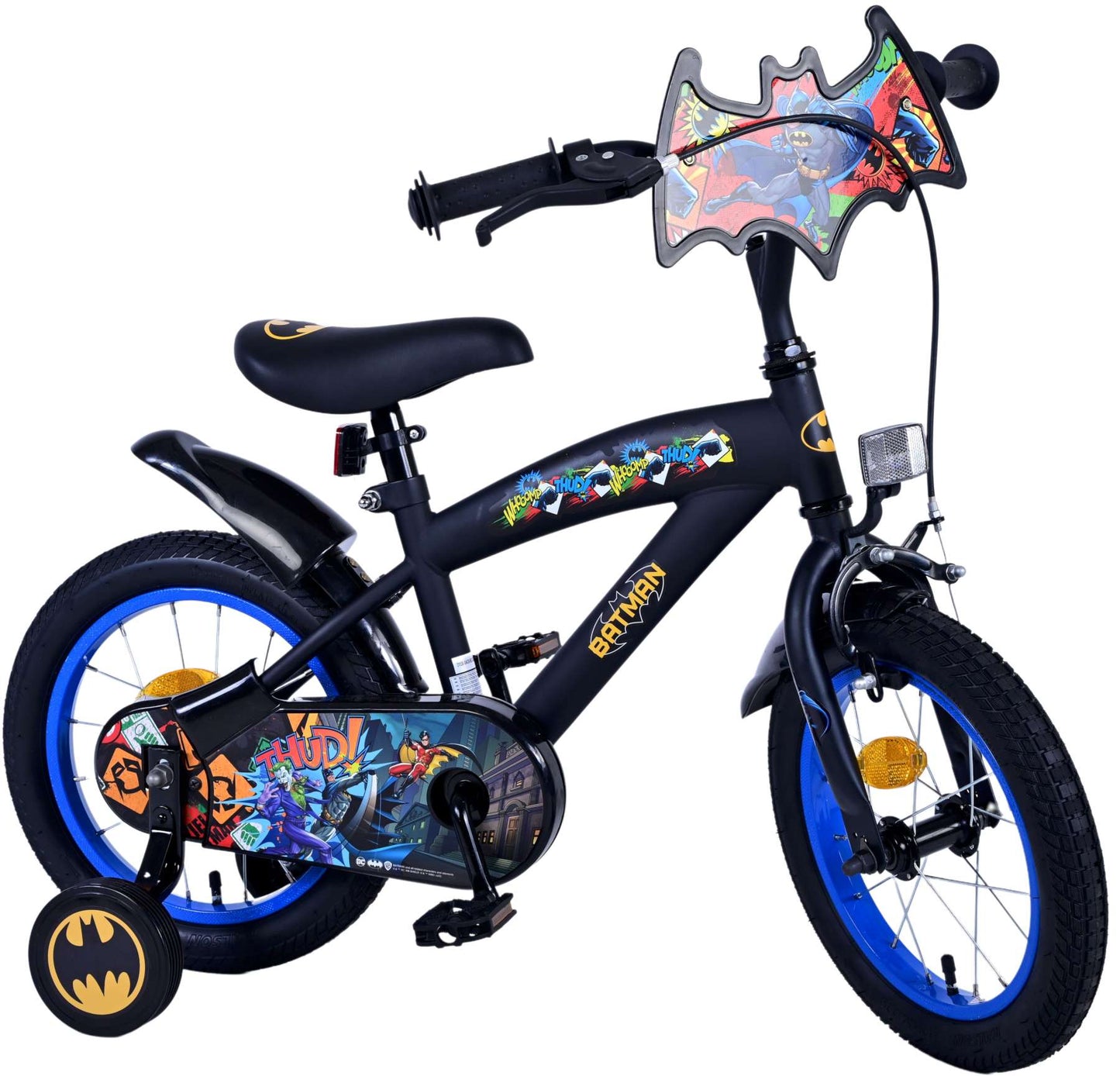 Batman Kinderfiets - Jongens - 14 inch - Zwart - 3-5 jaar extra afbeelding 4