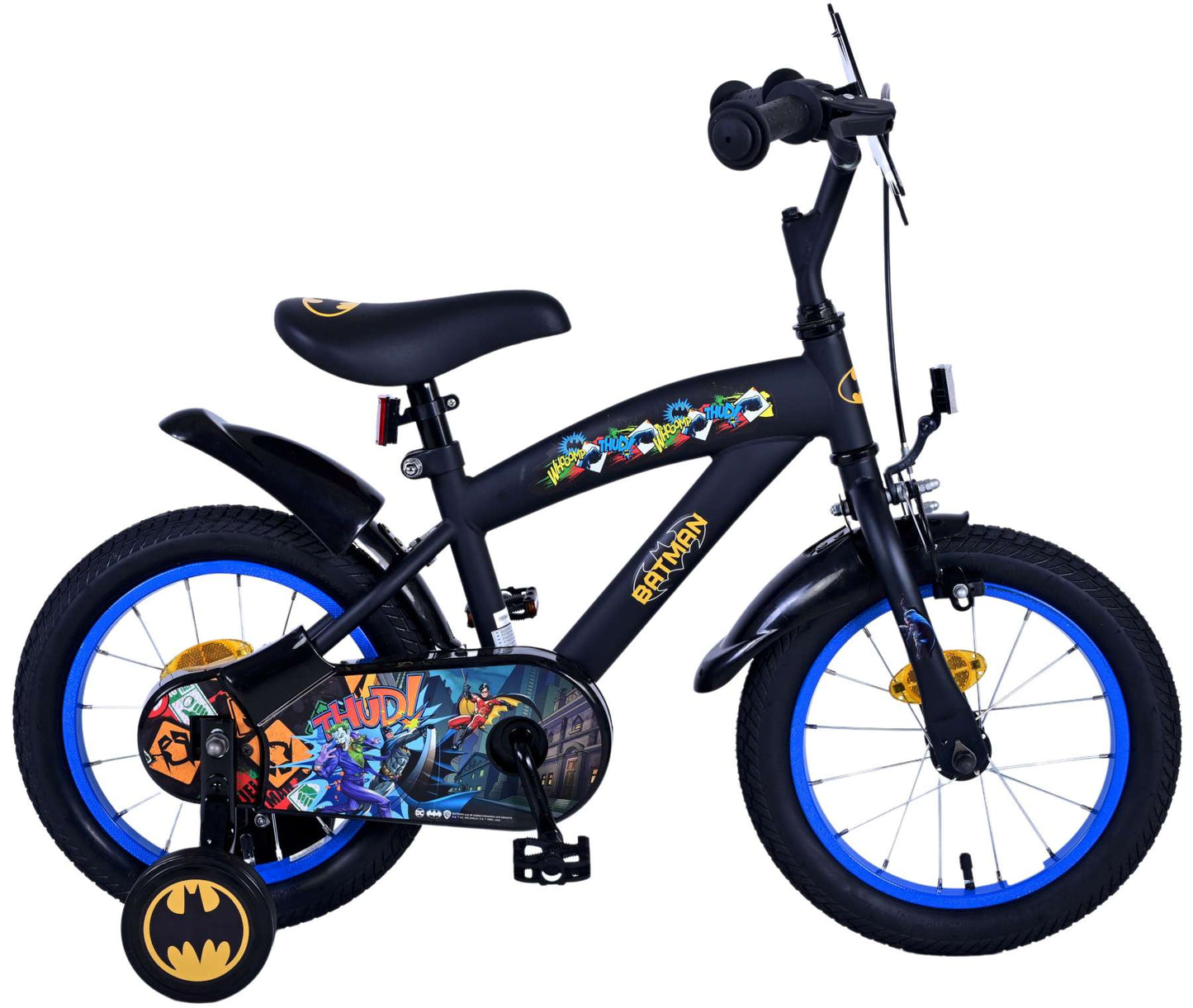 Batman Kinderfiets - Jongens - 14 inch - Zwart - 3-5 jaar bij Fietstotaal